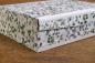 Preview: Box with eucalyptus motif, subtly illustrated watercolor in eucalyptus green and pale pink